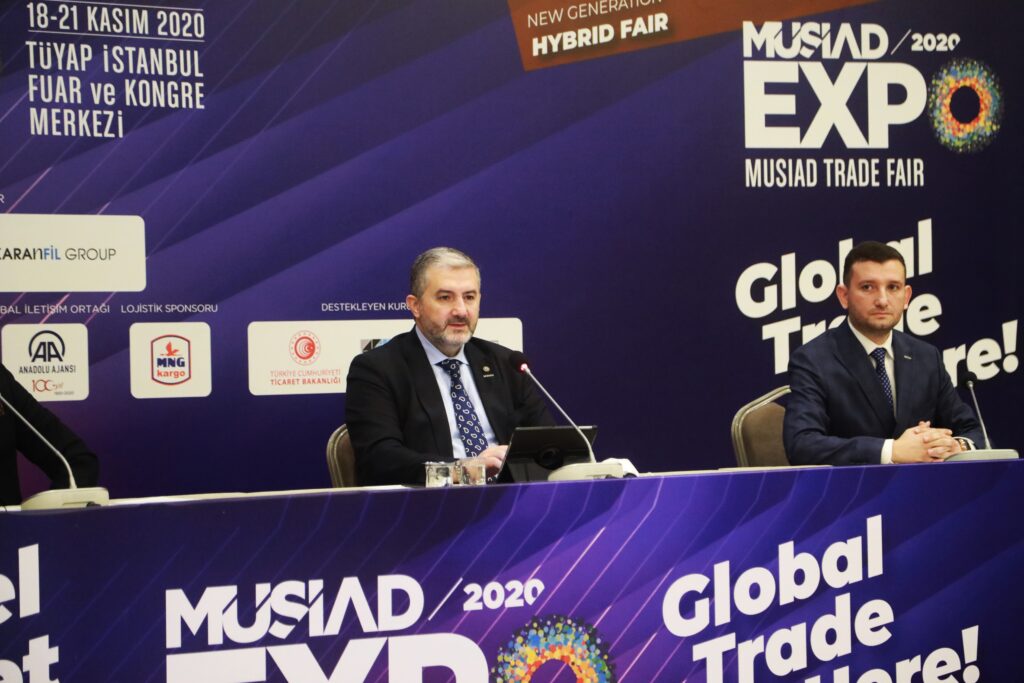 PANDEMİ SONRASI YAPILAN EN BÜYÜK FUAR MÜSİAD EXPO 2020 OLACAK 3 1604481909 ABDURRAHMAN KAAN MUSIAD GENEL BASKANI FATIH KECEBIR GLOBAL UST KURUL BASKANI