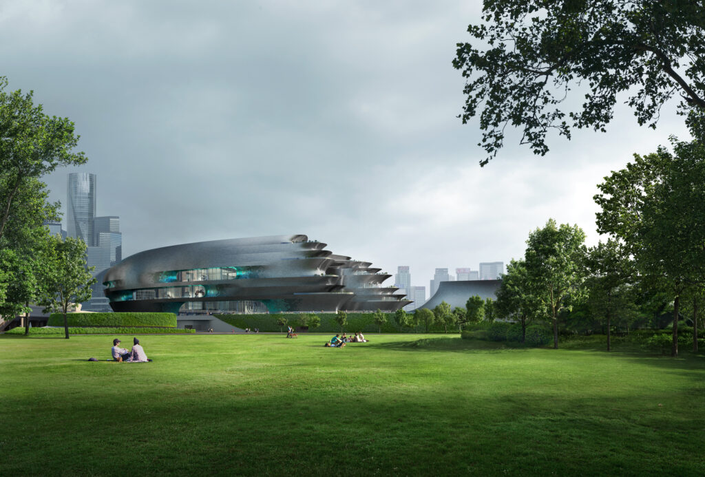 02 ZHA Shenzhen Science and Technology Museum render by BRICK