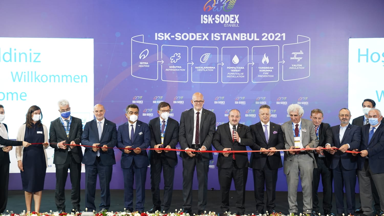 ISK SODEX Fuarı 2 Ekim'e kadar ziyaret edilebilecek 1 ISK SODEX 2021 Acilis Kurdele Kesim 094155801