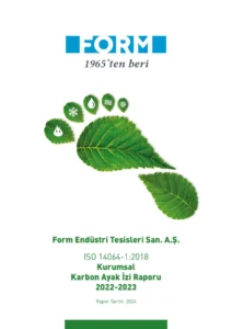 Form Endüstri Tesisleri, 2023-2024 Kurumsal Karbon Ayak İzi Raporu’nu açıkladı 4 Form Kurumsal Karbon Ayak I·zi Raporu 1