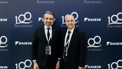 Daikin Orta Dogu Afrika Bolgesi Genel Mudur Yardimcisi Tuna Gulenc veDaikin Turkiye ve Orta Dogu Afrika Bolgesi Genel Muduru Hasan Onder