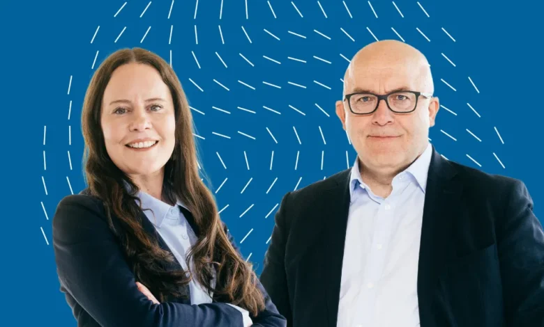 GF Building Flow Solutions Pazarlama Muduru Charlotte Persfell ve GF Building Flow Solutions EMEA Baskani Jonas Brennwald