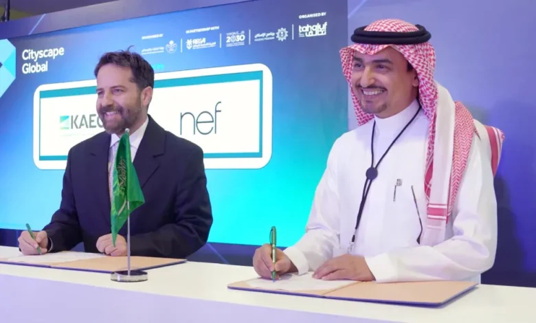 Nef Yonetim Kurulu Baskani Erden Timur KAEC CEOsu Abdulaziz Alnowaiser