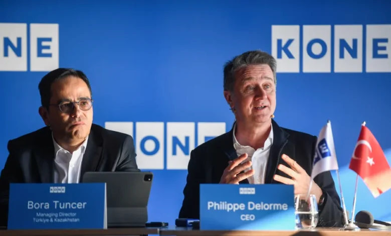 KONE Turkiye ve Kazakistan Genel Muduru Bora Tuncer ve KONE CEOsu Philippe Delorme 1