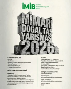 Dogal Tas Yarismasi MIB MIMARI DOGAL TAS YARISMASI 2026 POSTER