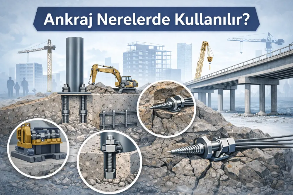 Ankraj Nedir ve Ne İşe Yarar? Ankraj Çeşitleri ve Kapsamlı Rehber 5 Ankraj Nerelerde Kullanılır?