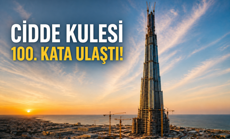 Dünyanın En Yüksek Binası Olan Cidde Kulesi 100. Katına Ulaştı!