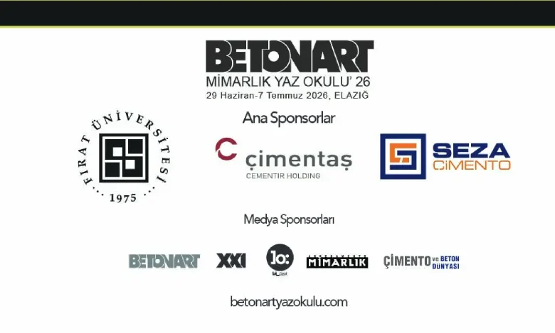 TÜRKÇİMENTO Betonart Mimarlık Yaz Okulu 2026 programı başlıyor 1 Turkcimento Betonart