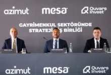 Gayrimenkul sektöründe stratejik iş birliği 9 Azimut Portfoy Genel Muduru ve Yonetim Kurulu Uyesi Murat Salar Mesa Holding CEOsu Mert Boysanoglu ve Quvars Invest Yonetim Kurulu Baskani Murat Doker