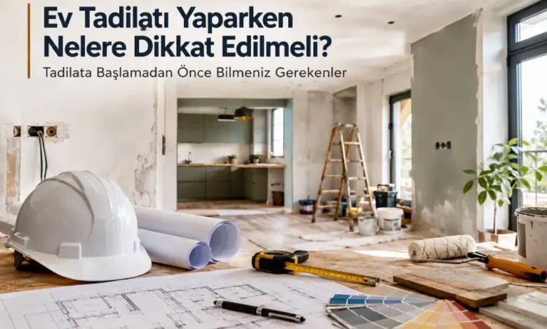 Ev Tadilatı Yaparken Nelere Dikkat Edilmeli? Tadilata Başlamadan Önce Bilmeniz Gerekenler