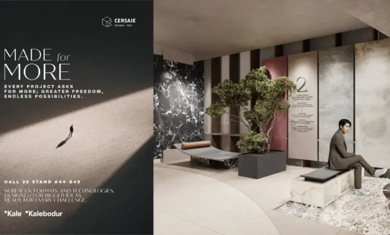 Kale, Cersaie 2026’da mimarlık dünyasını yeni olanakları keşfetmeye davet ediyor 1 Kale Cersaie