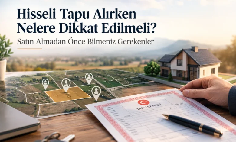 Hisseli Tapu Alırken Nelere Dikkat Edilmeli? Satın Almadan Önce Bilmeniz Gerekenler