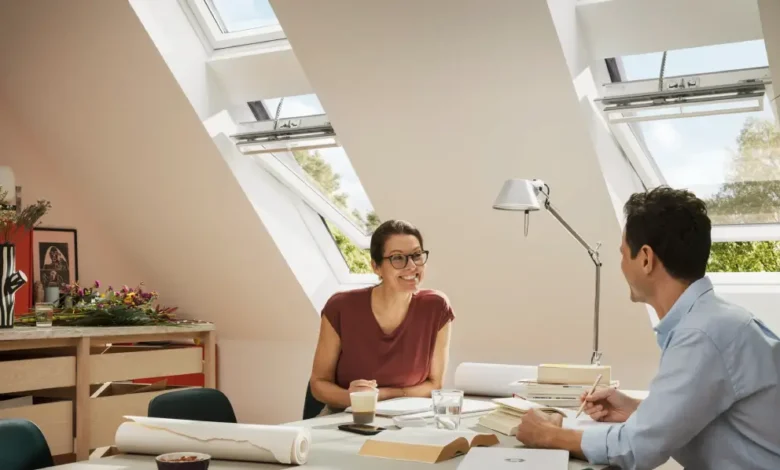 Velux Solar Motorlu Çatı Pencereleri ile gün ışığı, temiz hava ve akıllı konfor 1 Velux XXL OfficeVersion